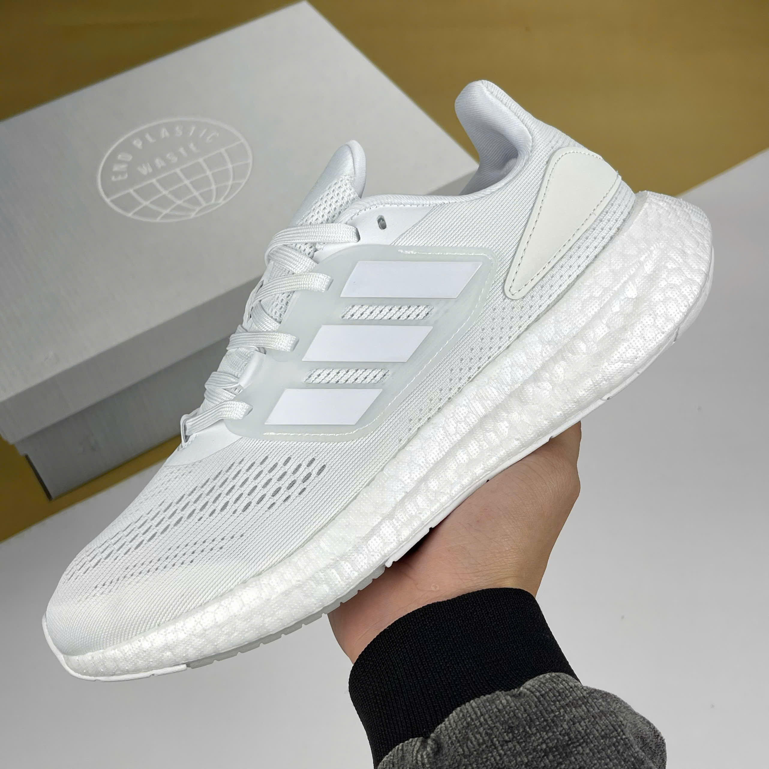 Giày Adidas Pureboost Triple White Full Trắng