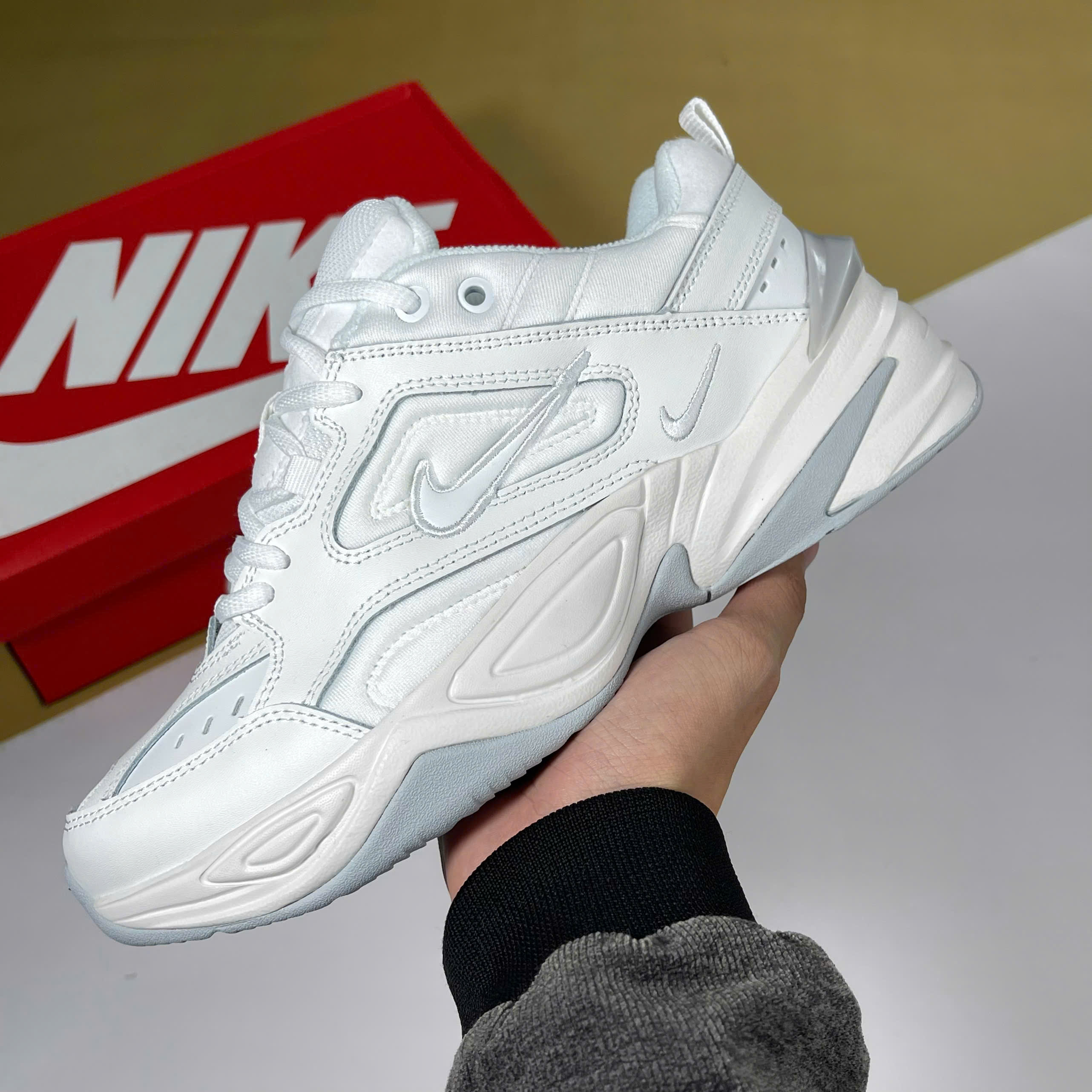 Giày Nike M2K Tekno White Pure Platinum Trắng