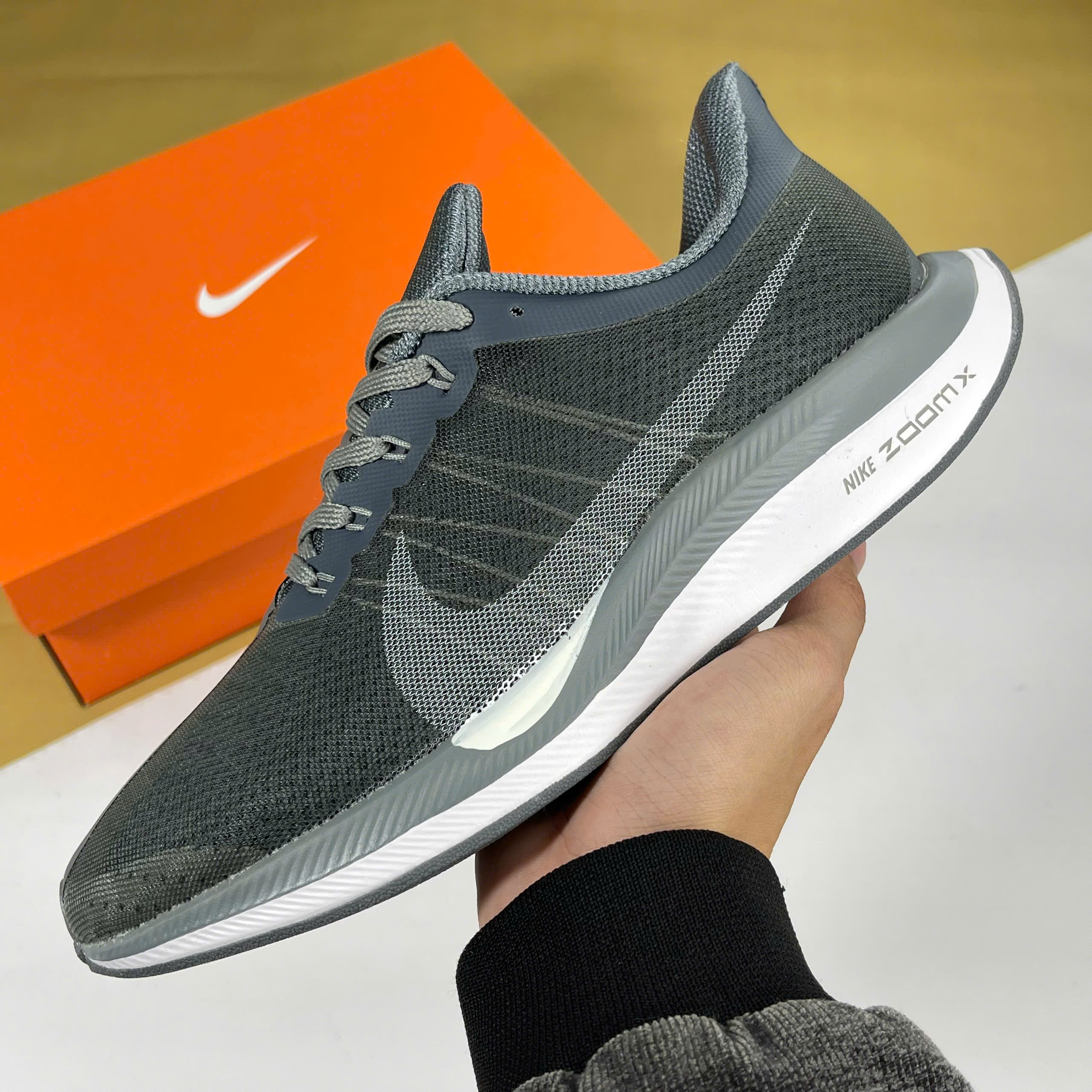 Giày Nike zoom Pegasus 35 Grey White Xám Trắng [S] - Nike giày thể thao chất lượng