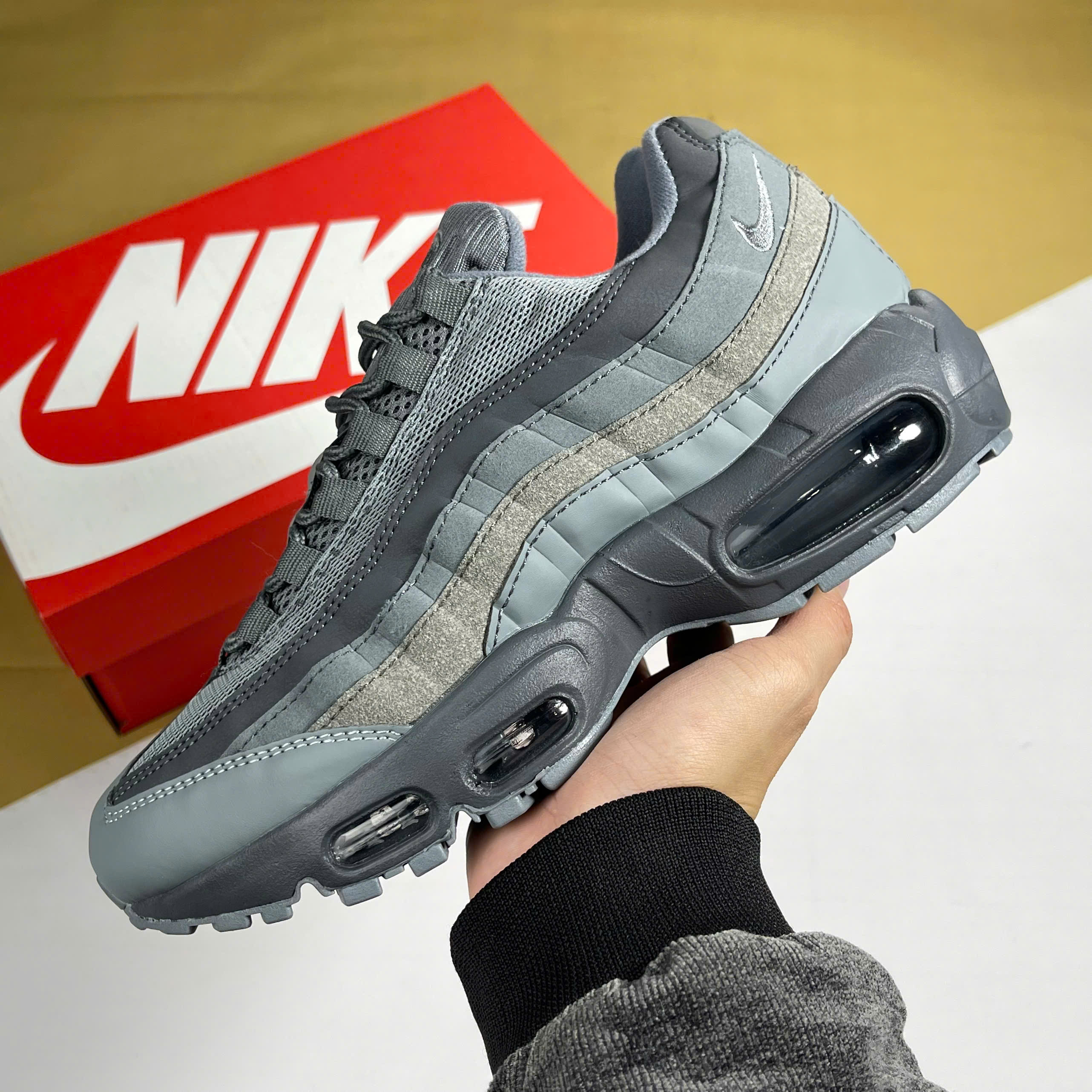 Giày Max 95 Cool Grey Xám Đậm