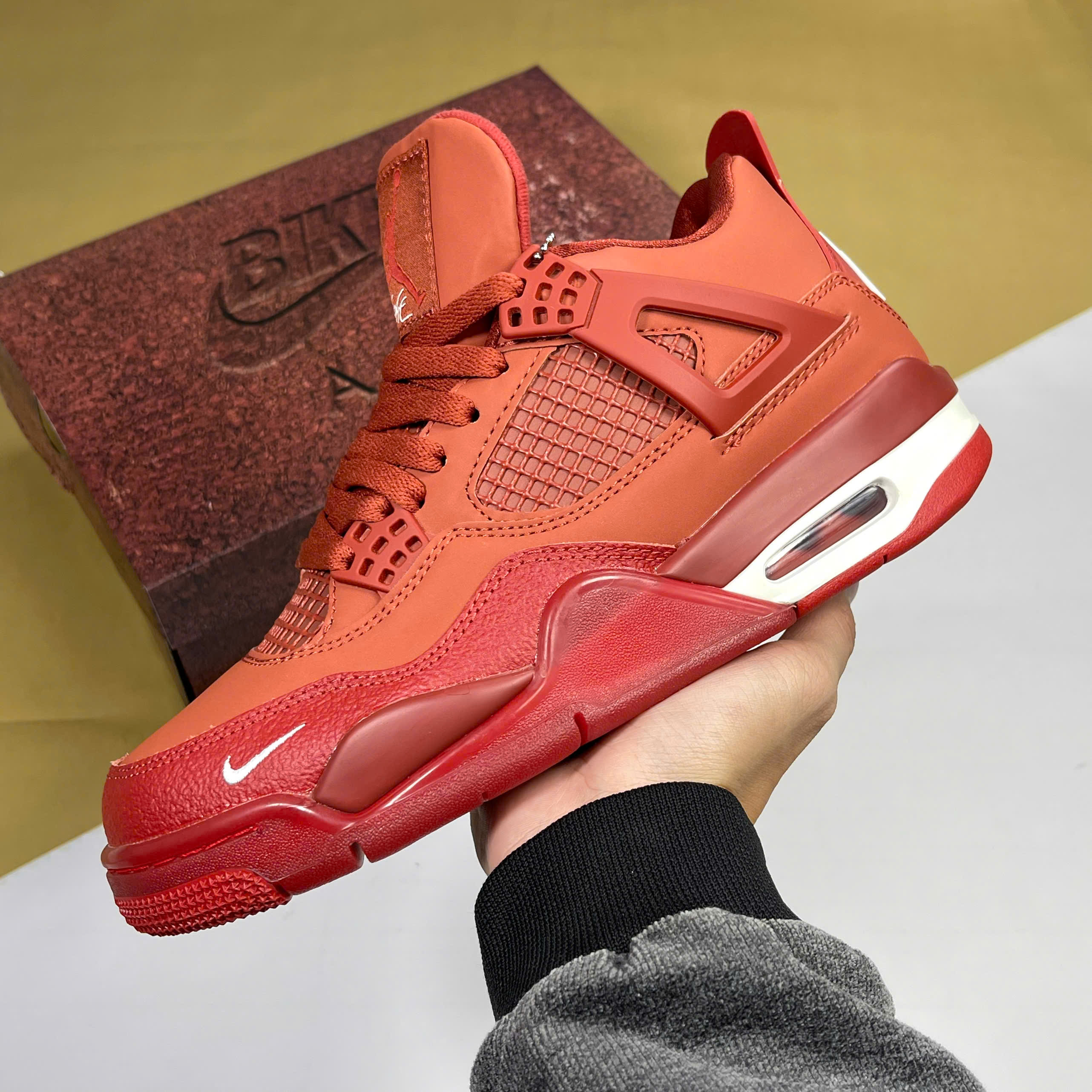 Giày Nike Air Jordan 4 Brick By Brick Red Gạch Đỏ
