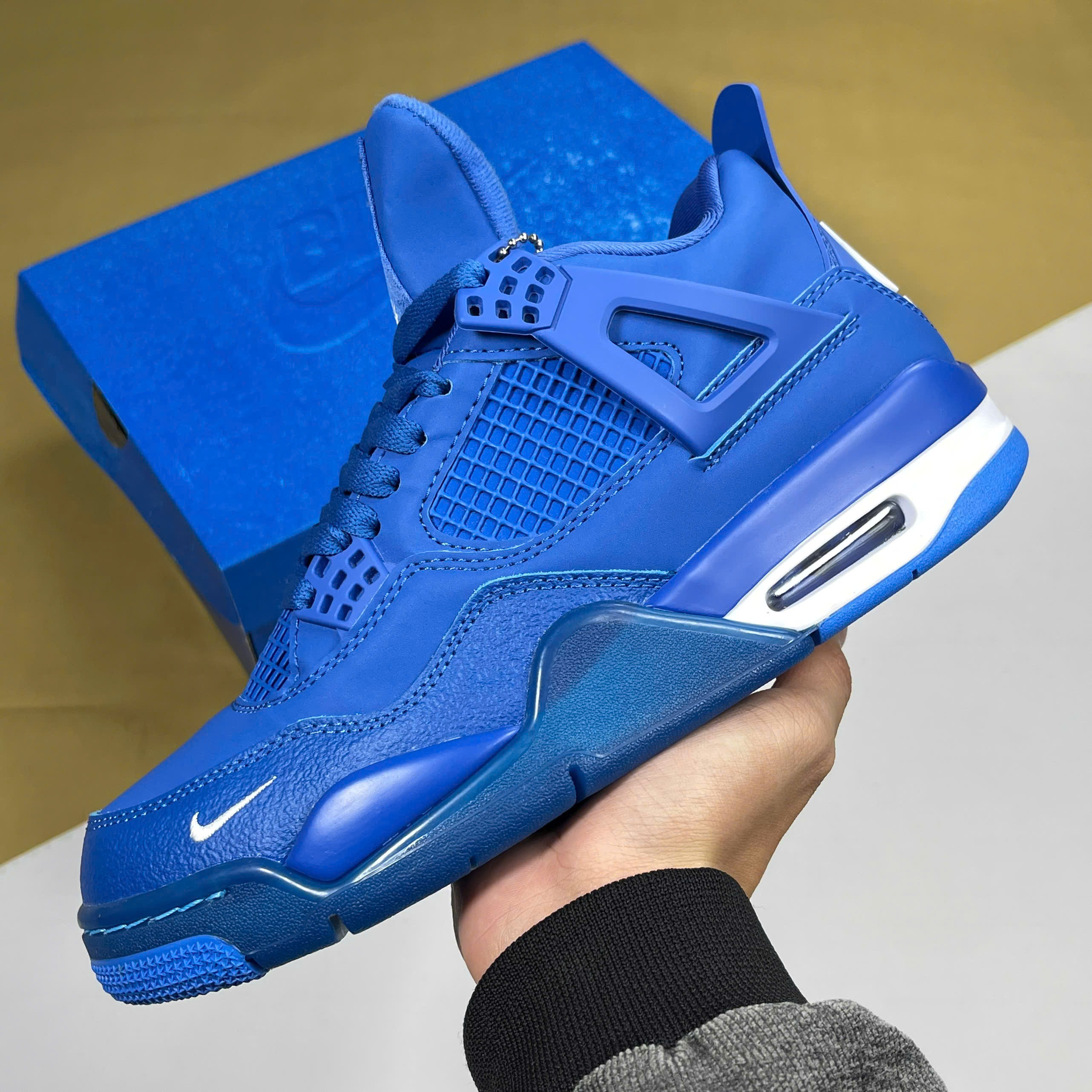 Giày Nike Air Jordan 4 Brick By Brick Blue Gạch Xanh - Nike giày thể thao chất lượng