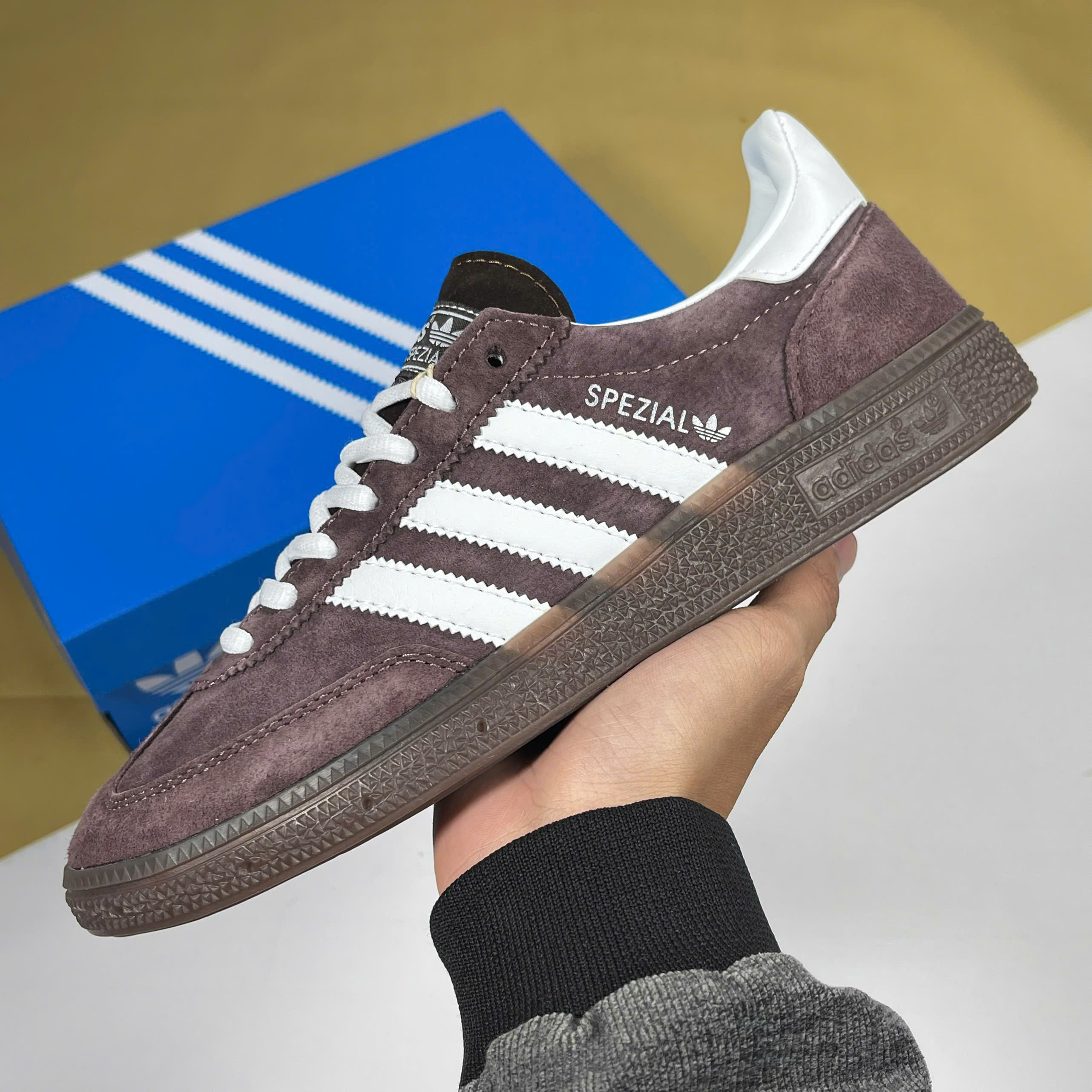Giày Adidas Handball Spezial Brown Gum Nâu Đậm [S] - Adidas giày thể thao chất lượng