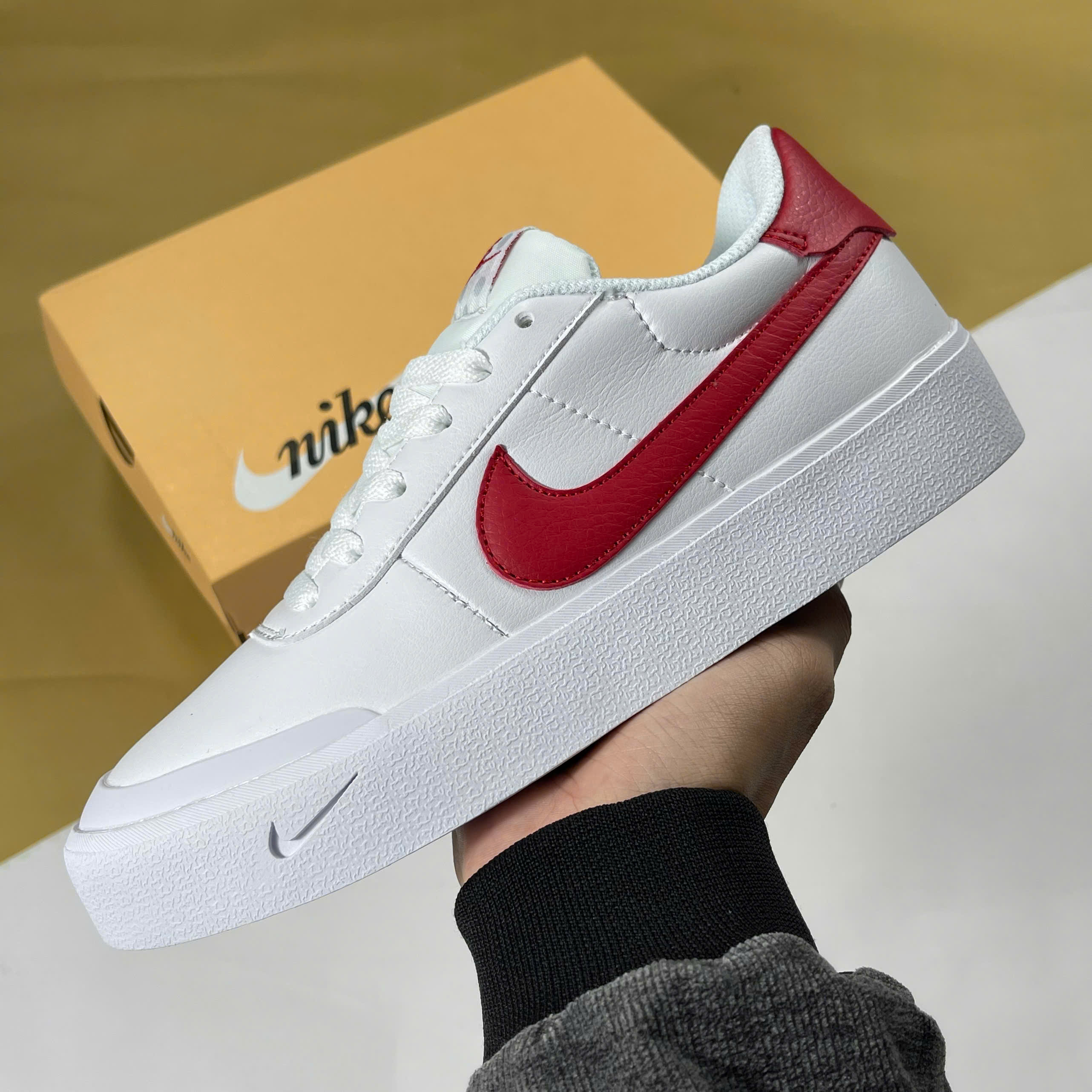Giày Nike Court Shot White Red Trắng Đỏ