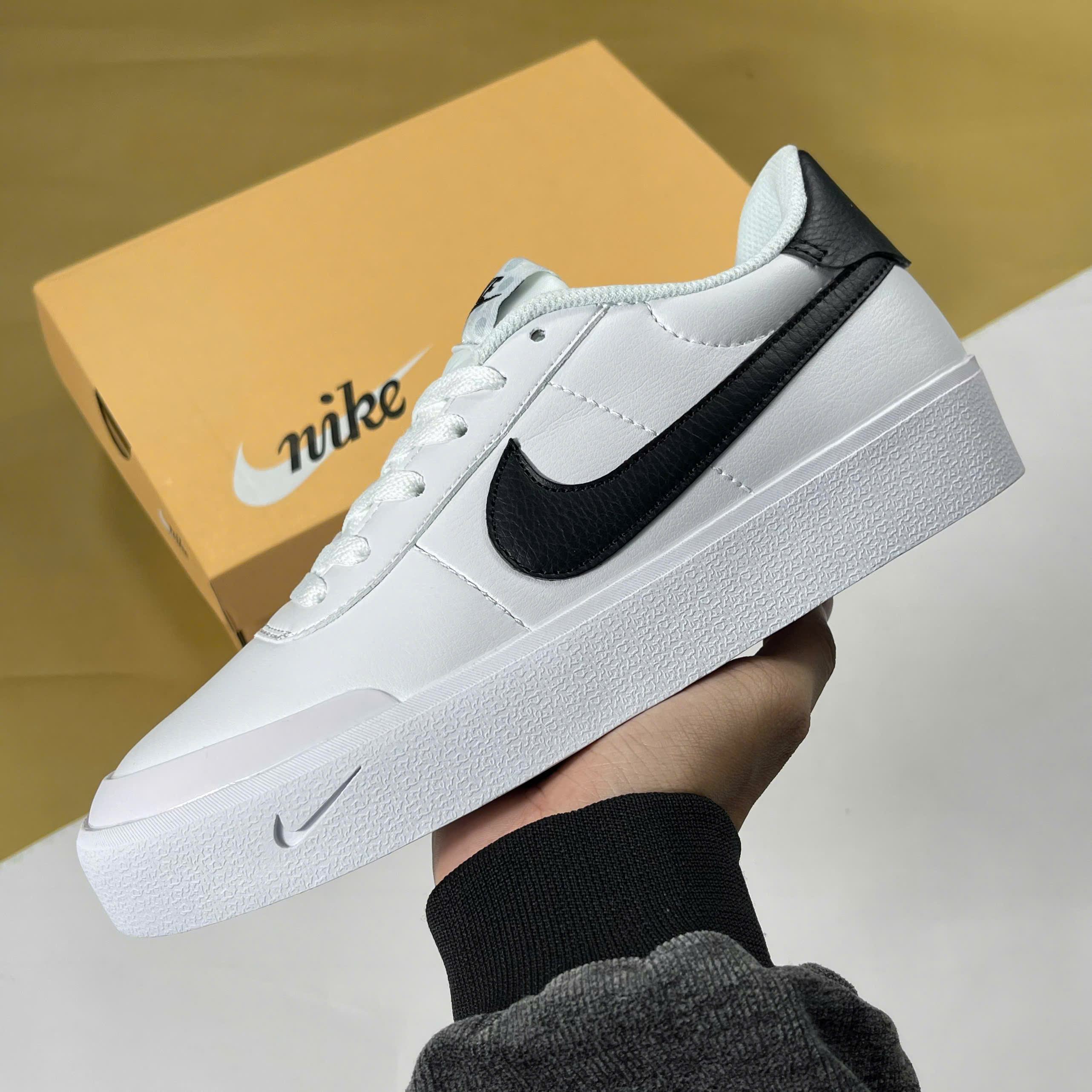 Giày Nike Court Shot White Black Trắng Đen - Nike giày thể thao chất lượng