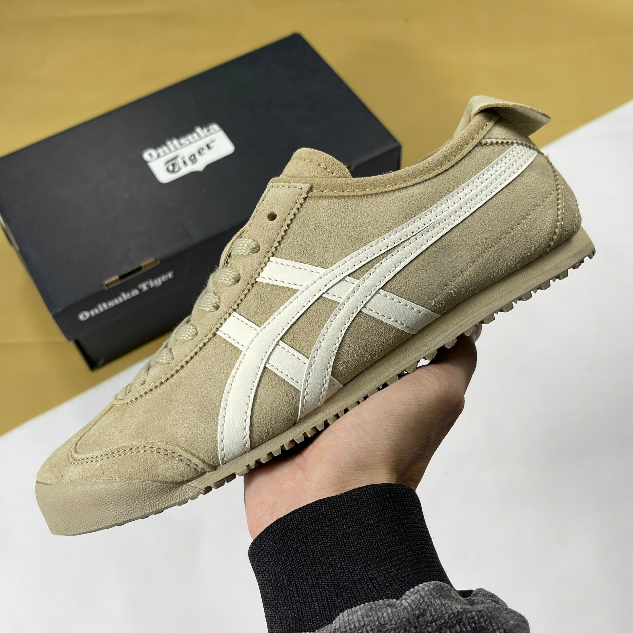 Giày Onitsuka Tiger Mexicco 66 Cream White Kem Trắng