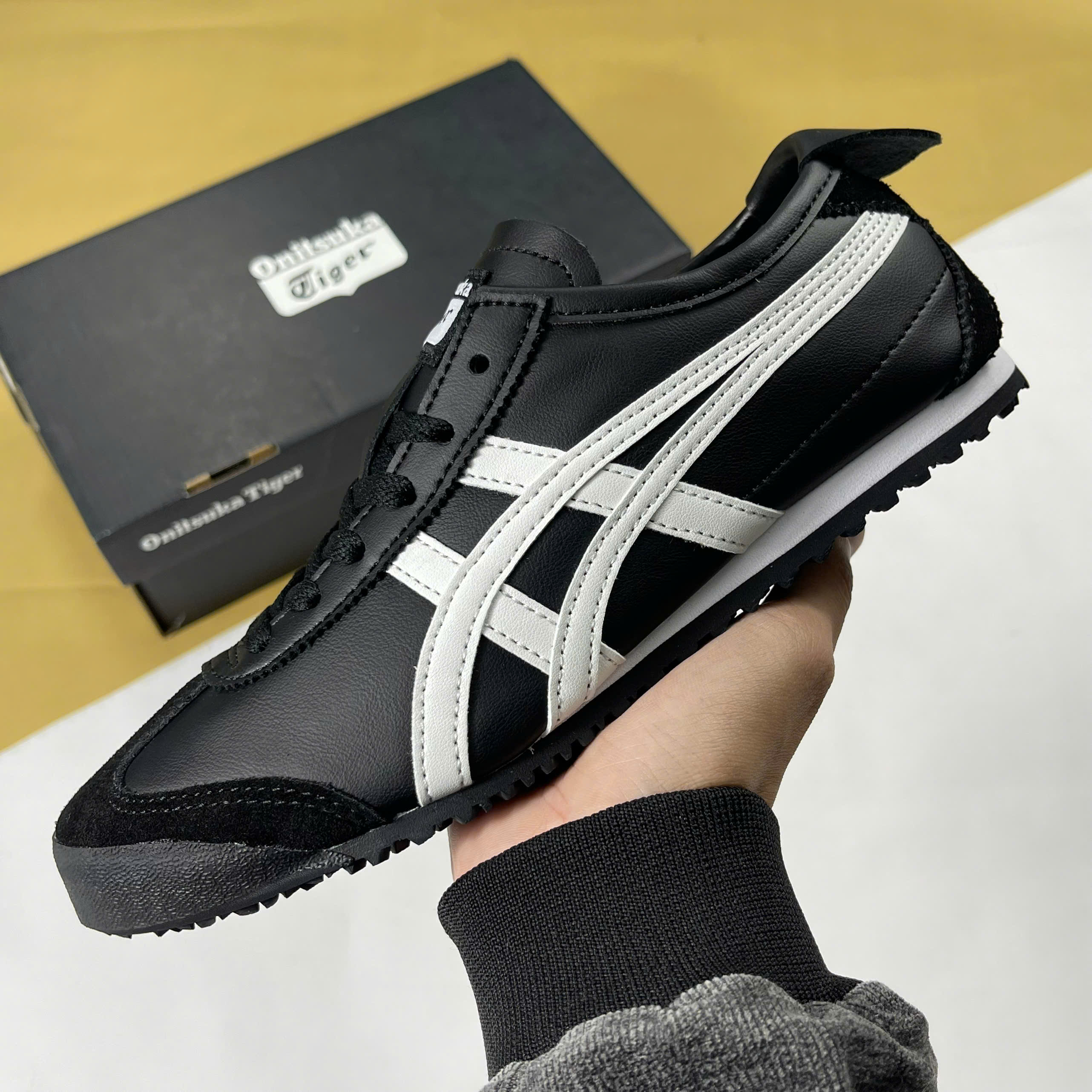 Giày Onitsuka Tiger Mexicco 66 Black White Đen Trắng - Onitsuka Tiger giày thể thao chất lượng