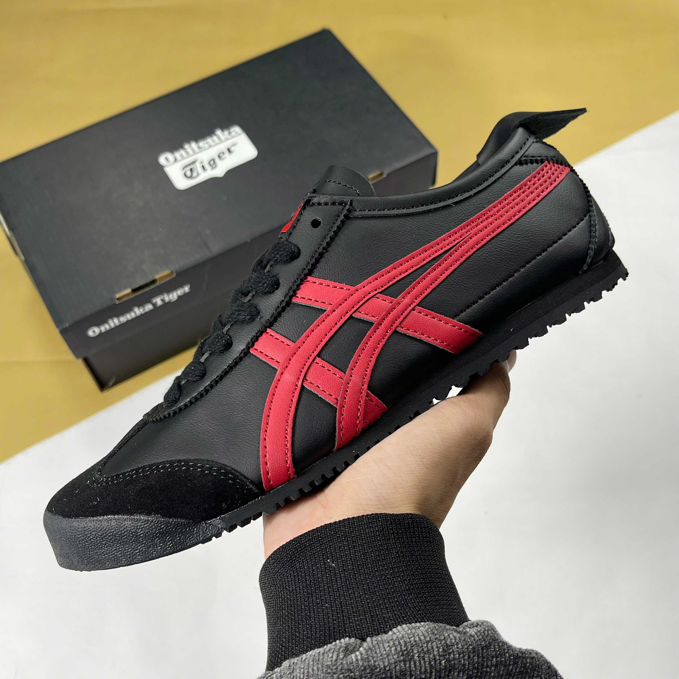 Giày Onitsuka Tiger Mexicco 66 Black Red Đen Đỏ
