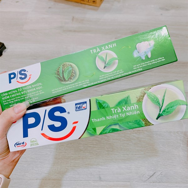 Kem Đánh Răng P/S Trà Xanh Thanh Nhiệt Tự Nhiên 230g