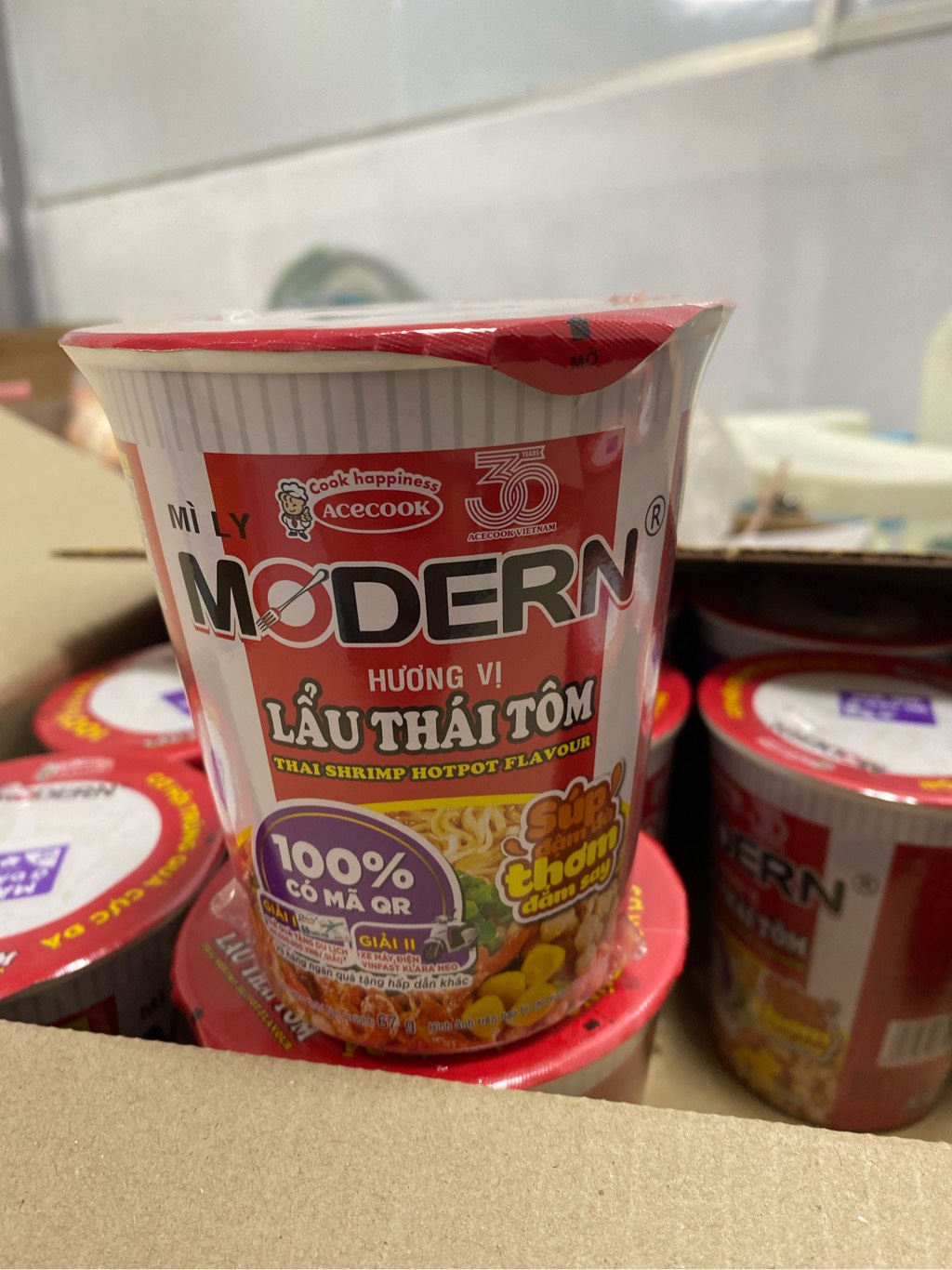 MÌ LY MODERN LẨU THÁI HƯƠNG VỊ TÔM 24 CUP 2025