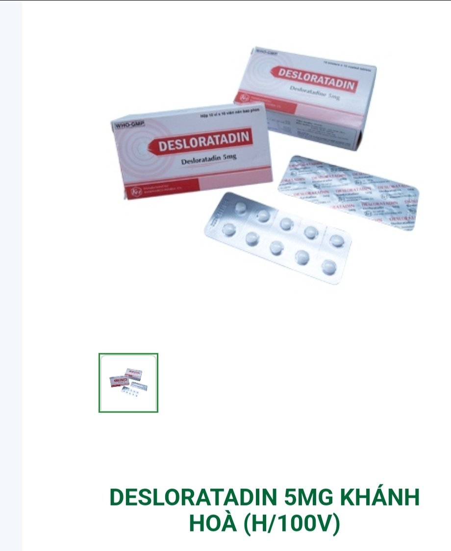 Desloratadin 5mg-duoc-ban-tai-Nhà thuốc Tâm Đức