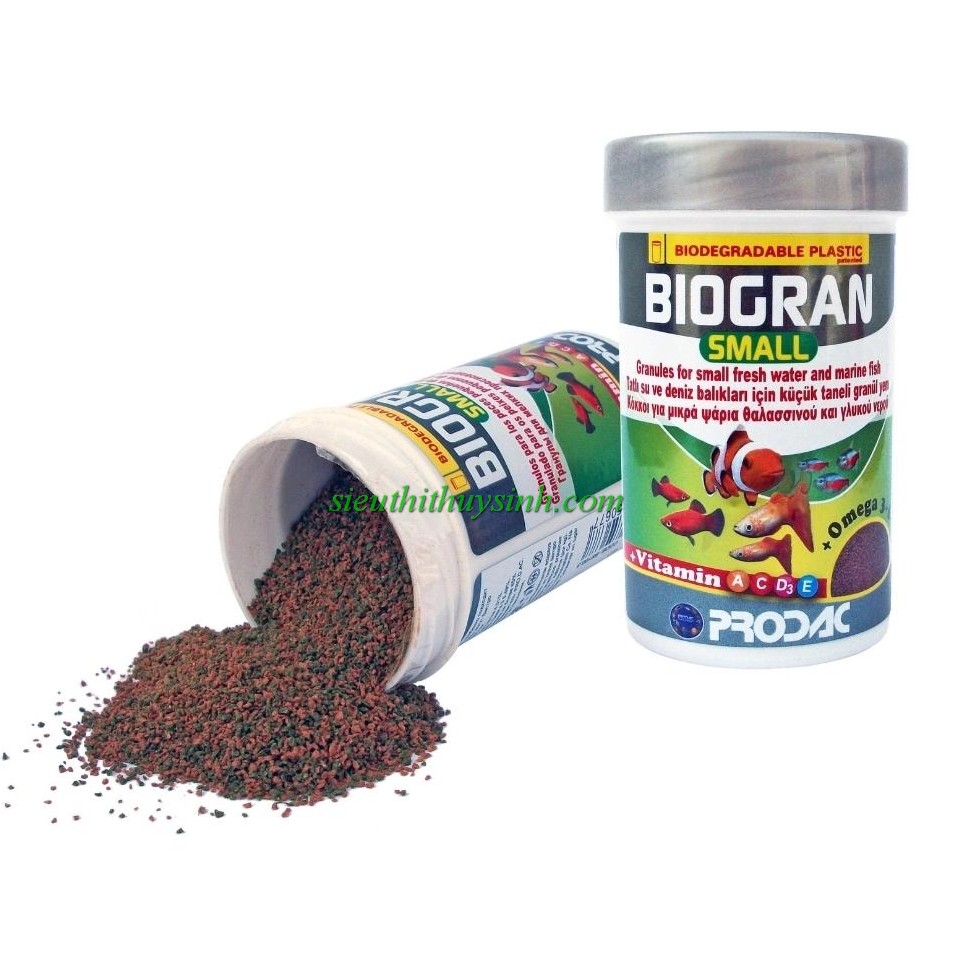 Prodac Biogran - Thức ăn cá hạt nhuyễn - 100ml (45g)