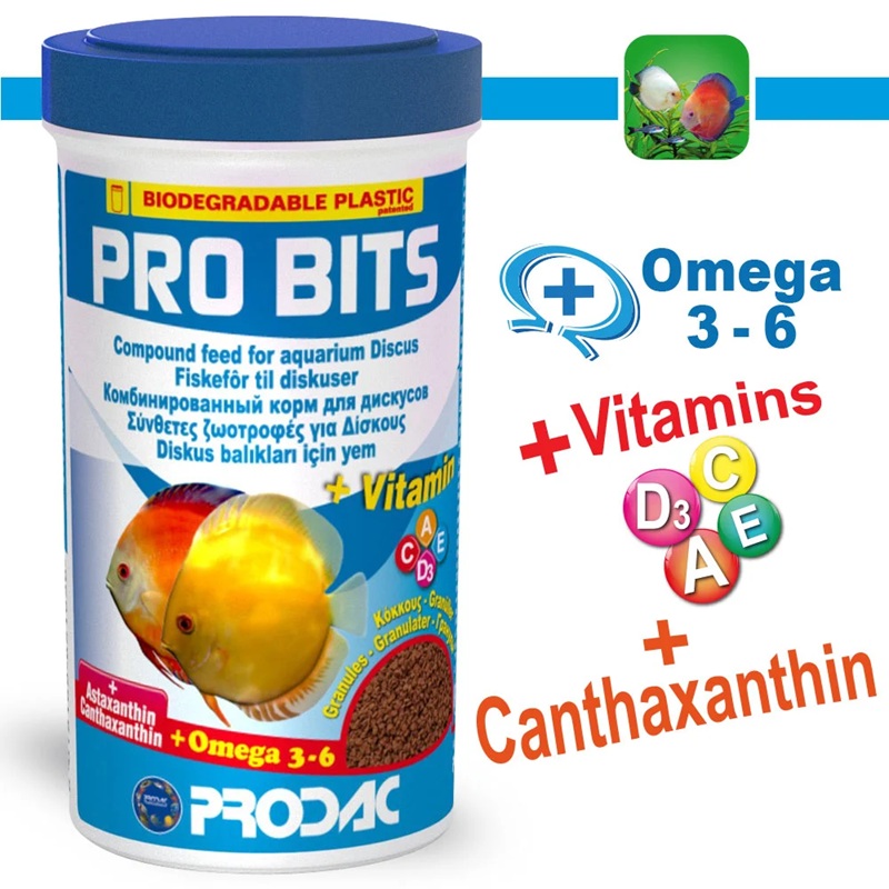 Prodac ProBits Thức ăn cá dĩa - 100g