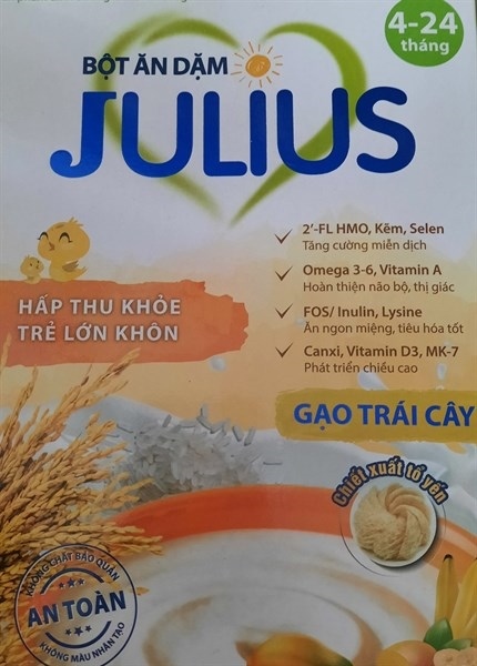 Bột ăn dặm Julius vị gạo trái cây 200g 4m+-duoc-ban-tai-Én Store - CN Hưng Nguyên