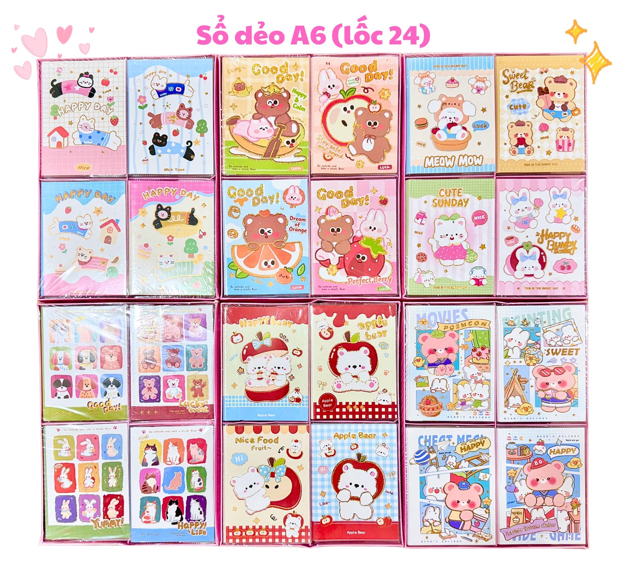 Sổ dẻo a6 lốc 24 cuốn