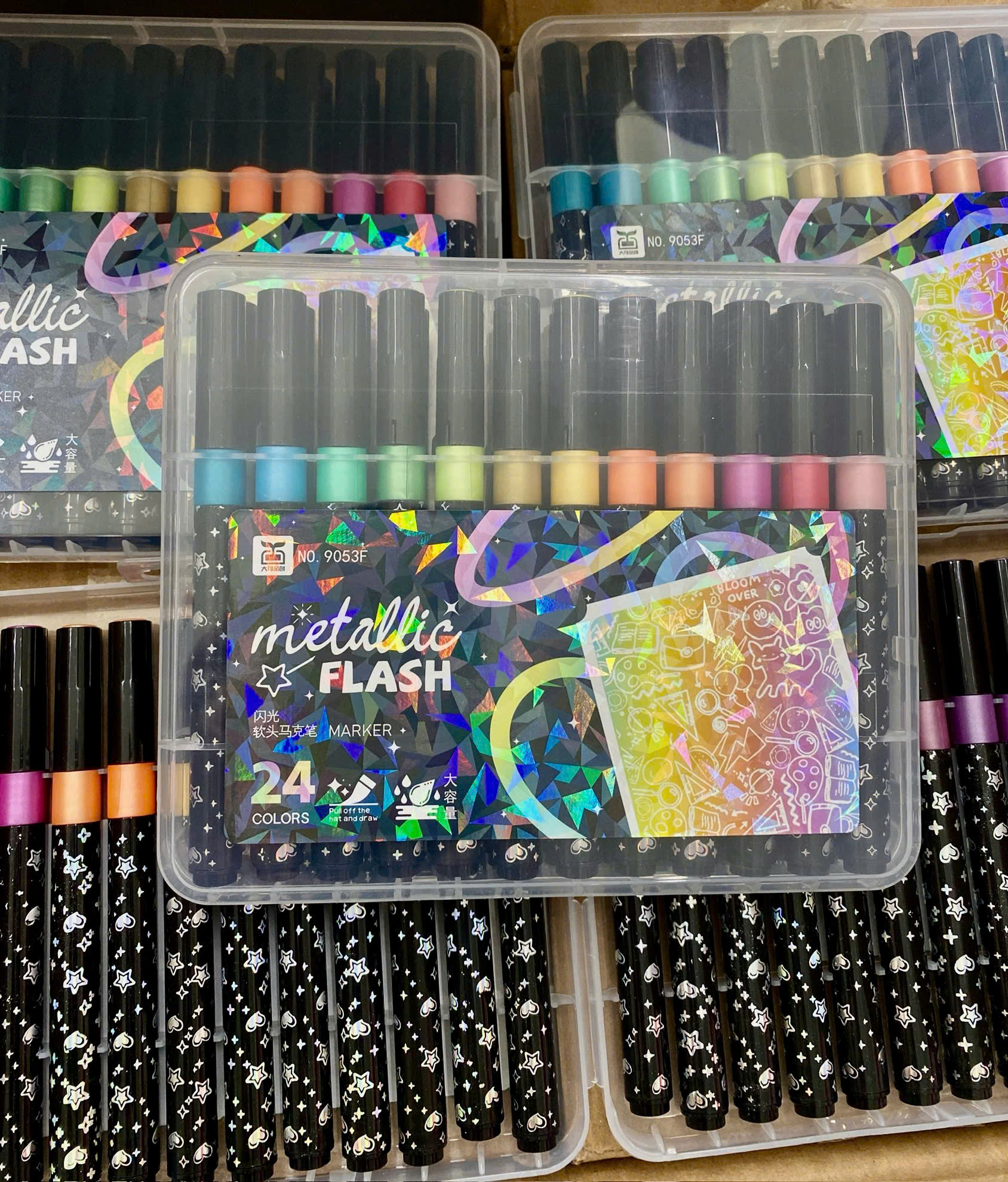 Bộ bút dạ Acrylic Marker NO.9053F, gồm 24 màu/bộ