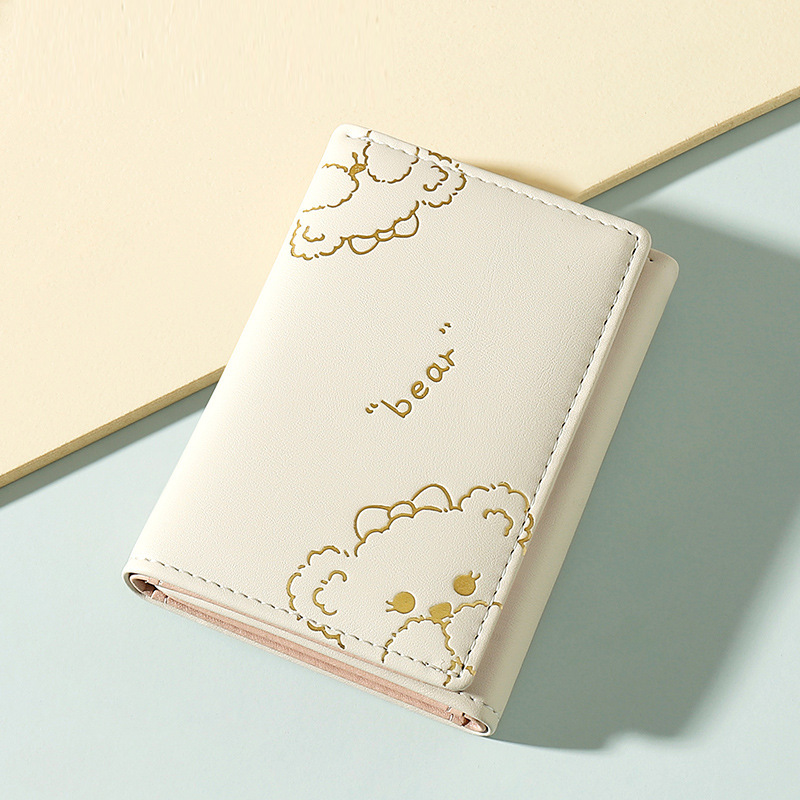 Ví mini cầm tay cho người lớn, họa tiết gấu sunny bear