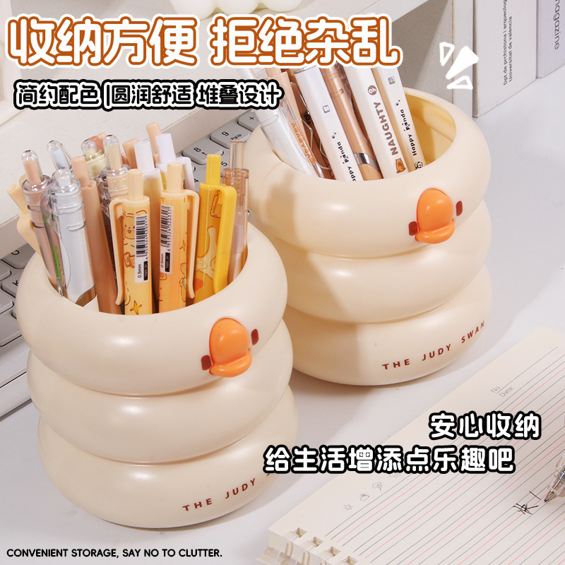 Ống cắm bút hình vịt,