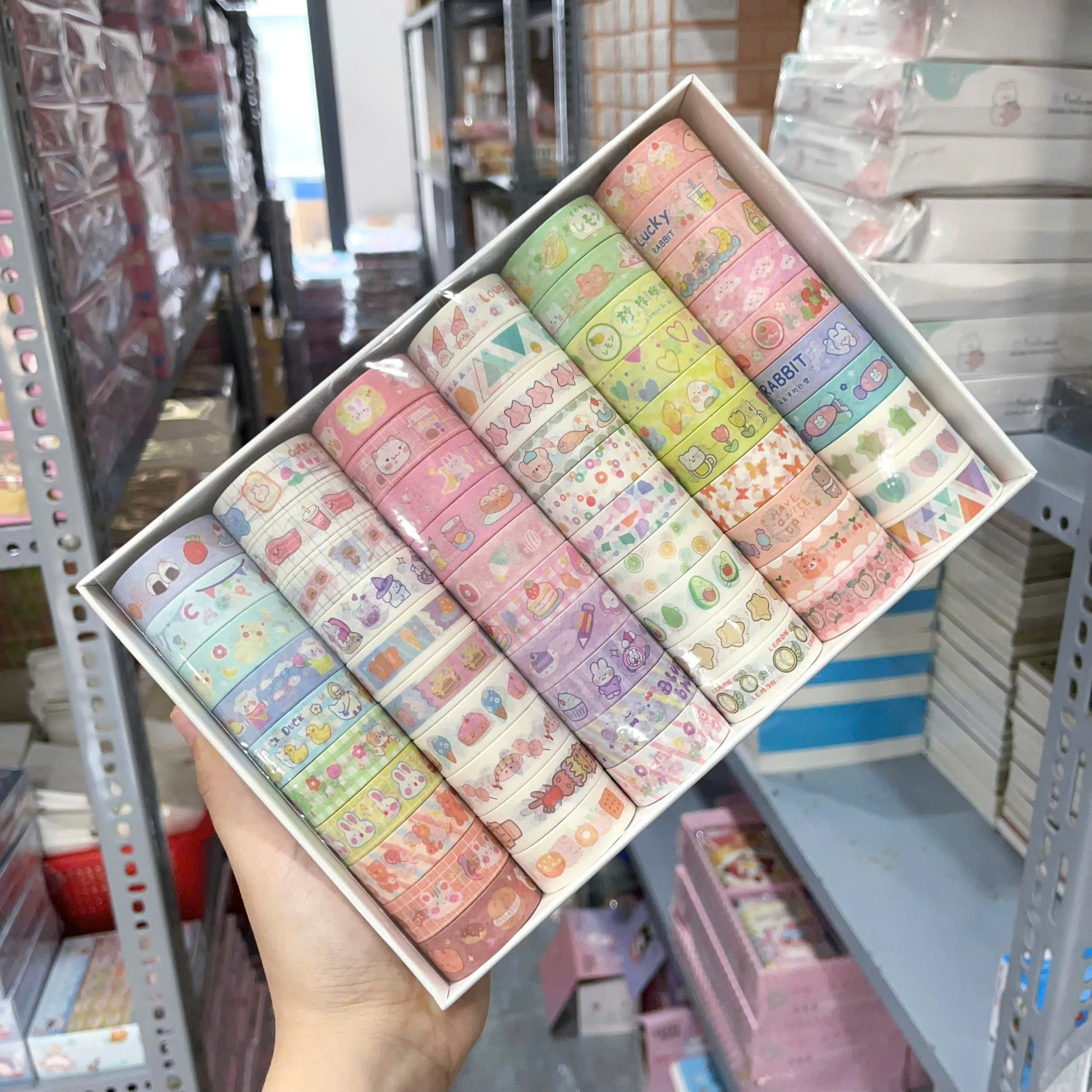 Washi hộp 60 cuộn hình