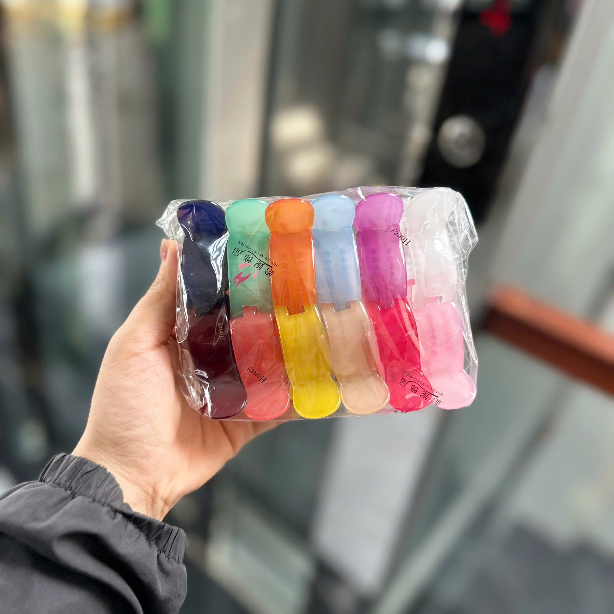 Kẹp 3R honey trơn - Lố 12