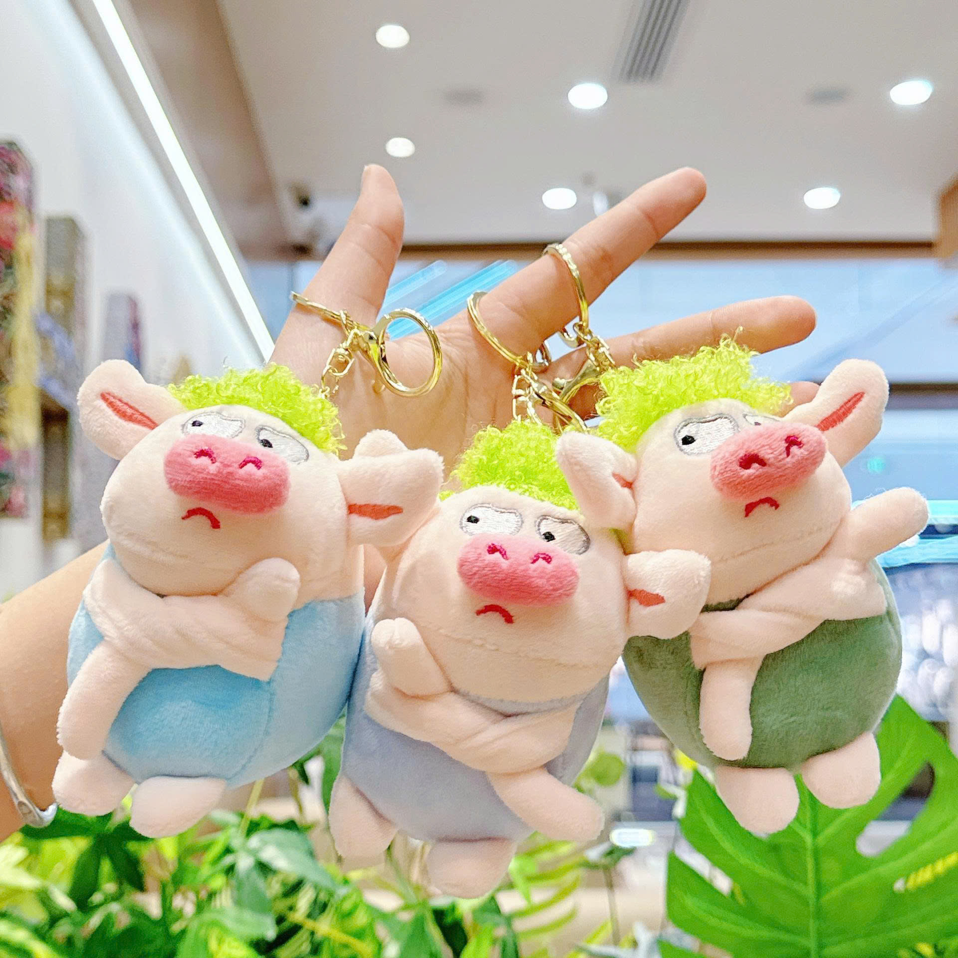 Móc không bông toronto, heo khoanh tay