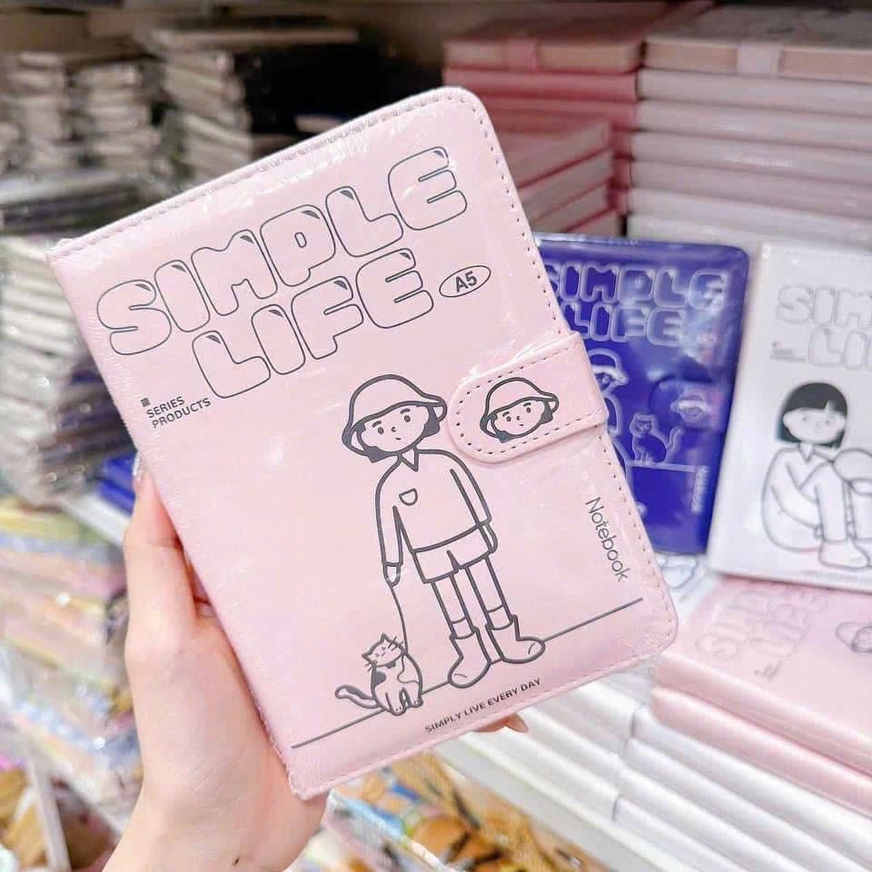 Sổ da simple Kt:17.3*3*12.4cm