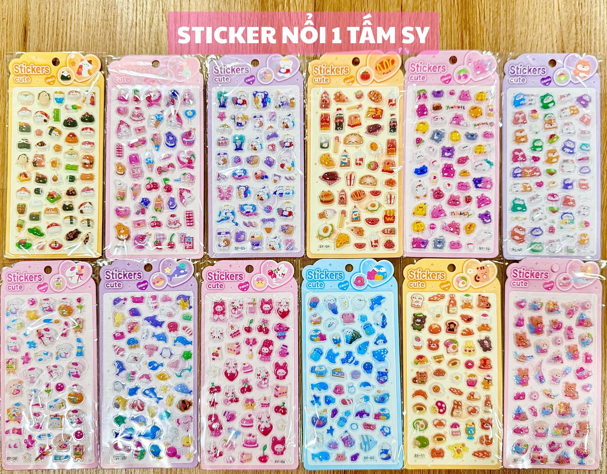 Sticker nổi 3D nhiều hình - Mã SY
