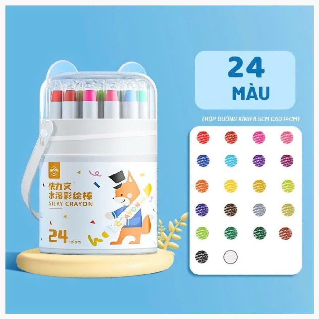 Bộ bút sáp màu, loại 24 màu/set