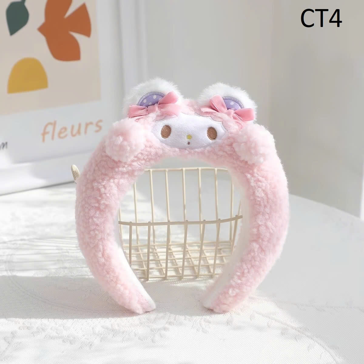 Bờm cài tóc gắn thú nhồi bông