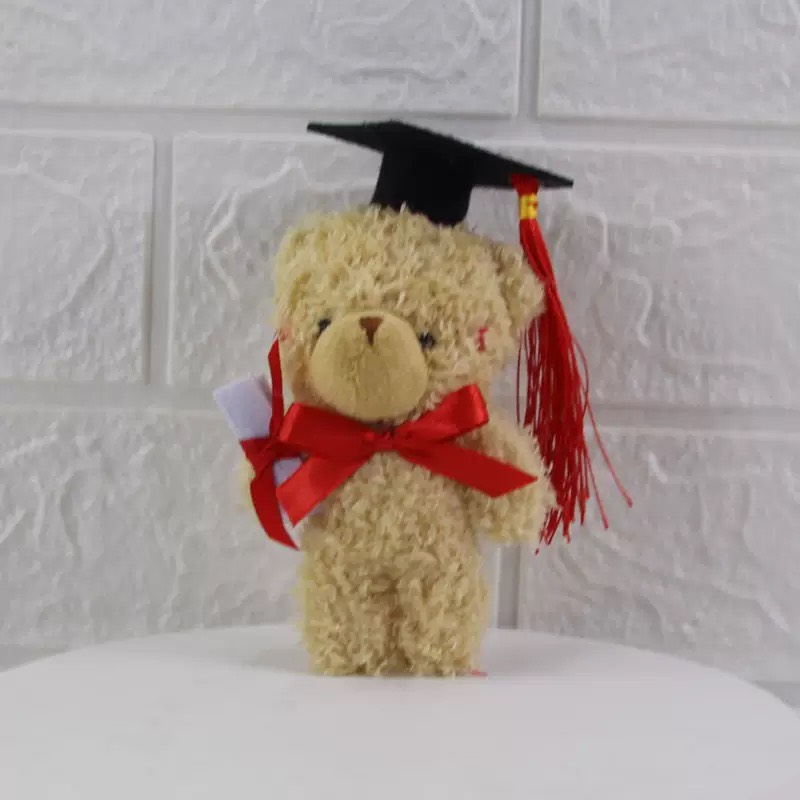 GẤU MINI TỐT NGHIỆP NƠ ĐỎ