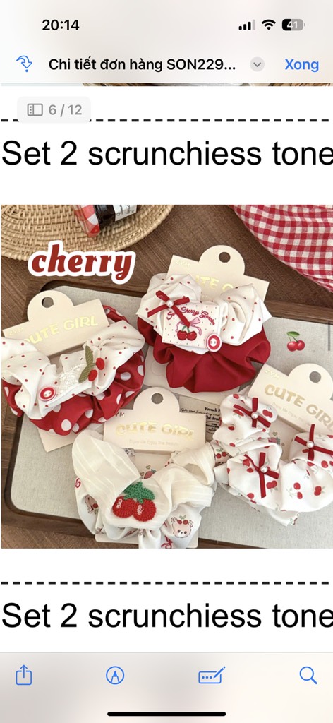 SET 2 CỘT TONE ĐỎ KÈM TAG-CHERRY