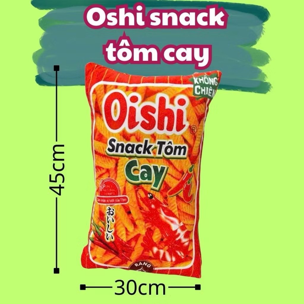 GẤU BÔNG GÓI BIM BIM 79K OISHI TÔM ĐỎ