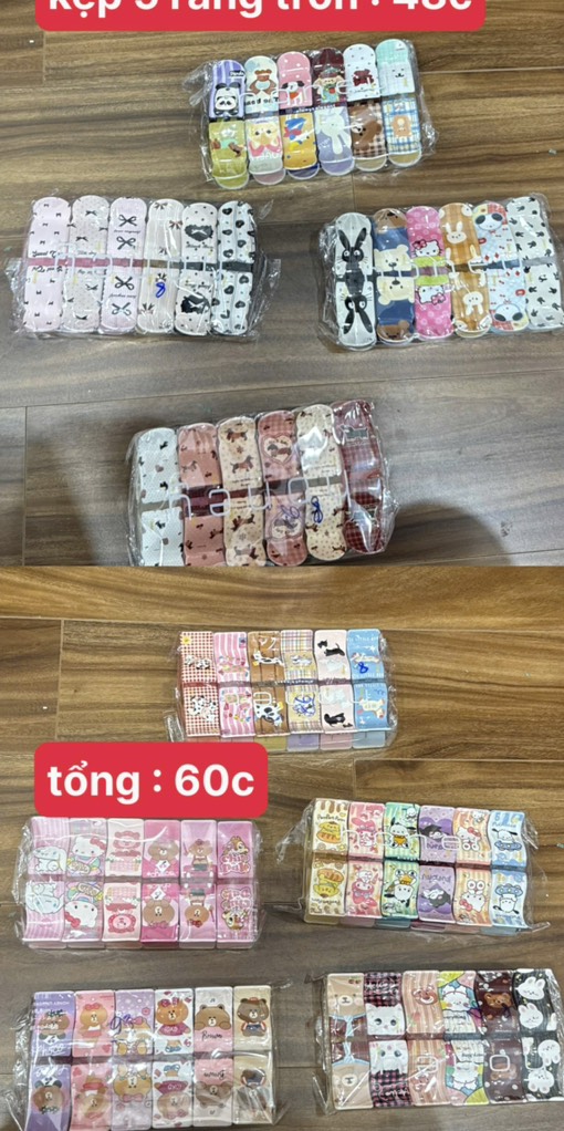 KẸP NHỰA HOẠT HÌNH HONEY 5 RĂNG CAO CẤP