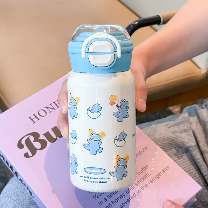 BÌNH INOX 316 KHỦNG LONG XANH 500ML