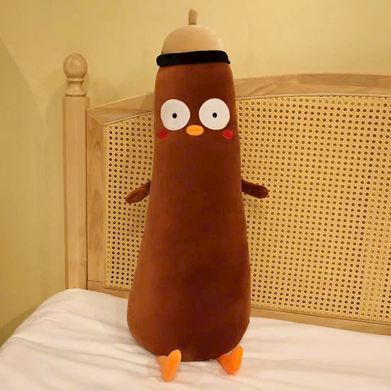 GỐI ÔM GÀ NẤM NÂU 75CM