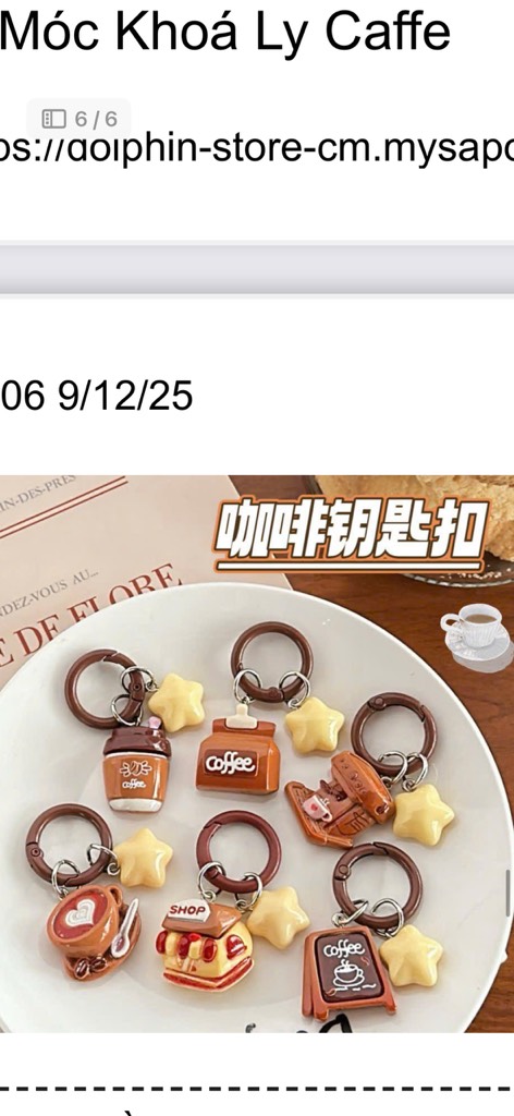 MÓC KHOÁ LY CAFE MINI