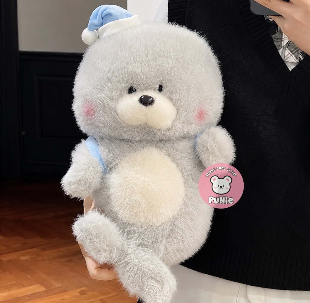 HẢI CẦU MANG BALO NÓN XANH 60CM FULL TAG
