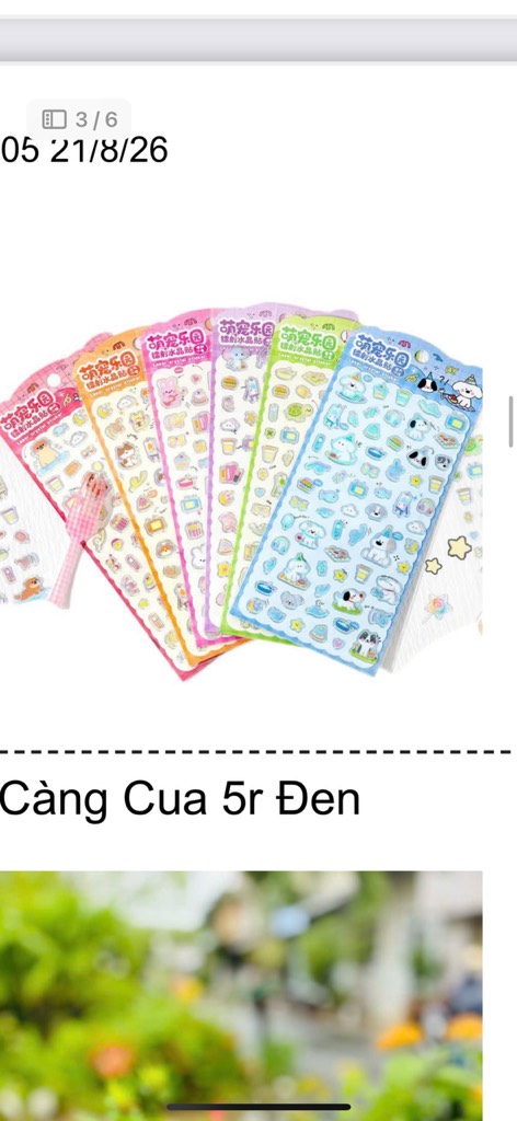 STICKER NỔI SIZE LỚN