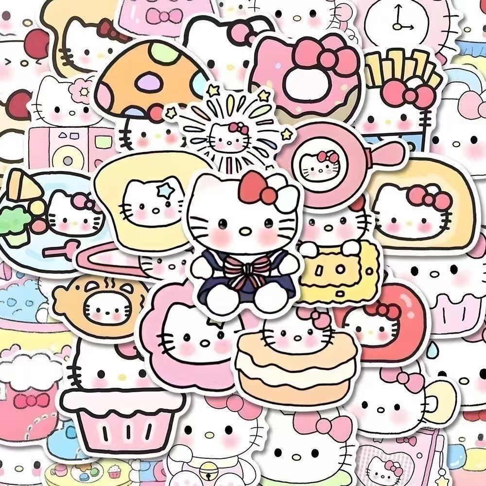SET 30 STICKER KITTY