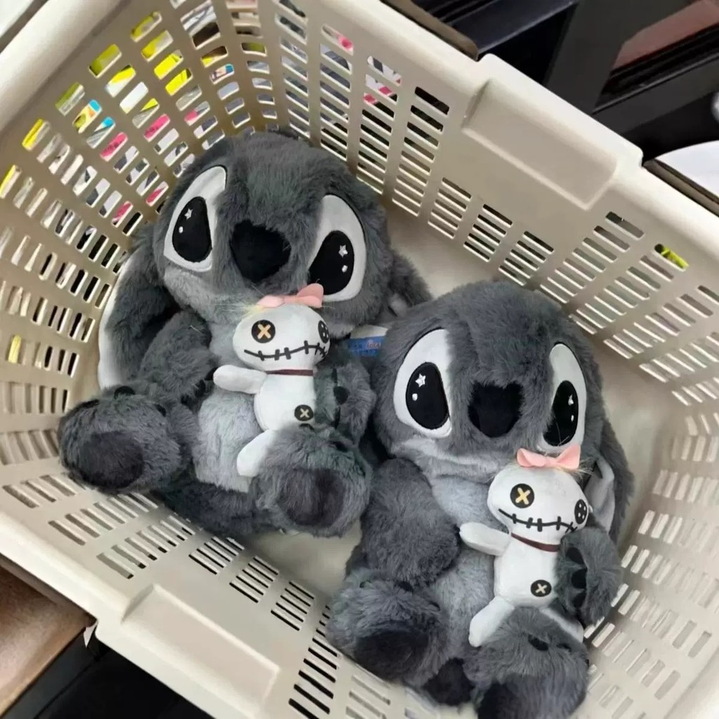 GẤU BÔNG STICH XÁM ĐEN 35CM
