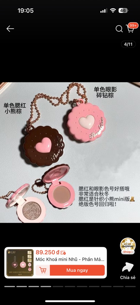 NHŨ BẮT SÁNG HOA BIẾT MINI ( BÁNH QUY HỒNG)