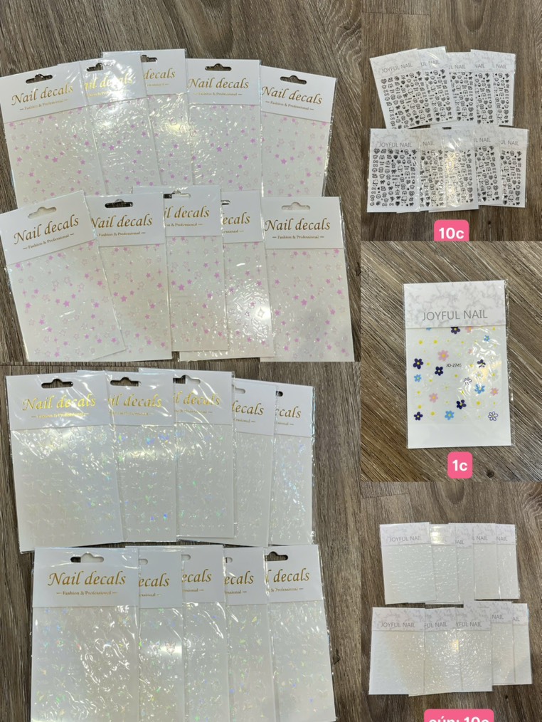 STICKER DÁN MÓNG CÁC MẪU