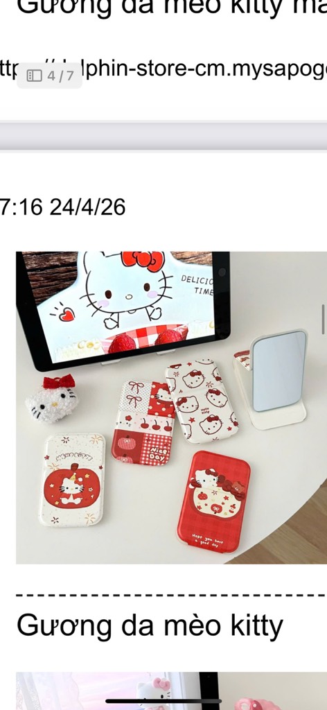 GƯƠNG GẤP DA CÁC MẪU