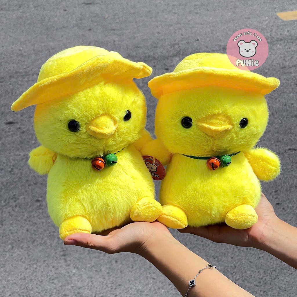 VỊT NÓN ĐEO CHUÔNG MINI