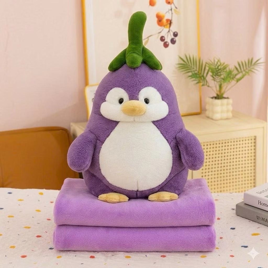 BỘ GỐI MỀN CÁNH CỤT CÀ TÍM