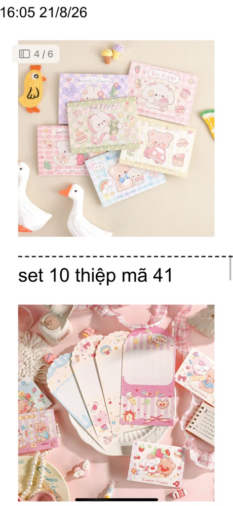 THIỆP GẤP CUTE