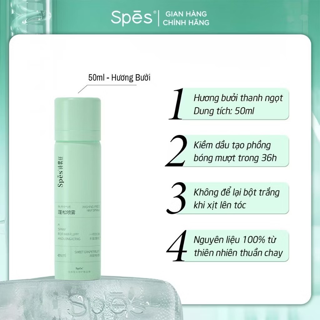 GỘI KHÔ SPES 50ML HƯƠNG BƯỞI