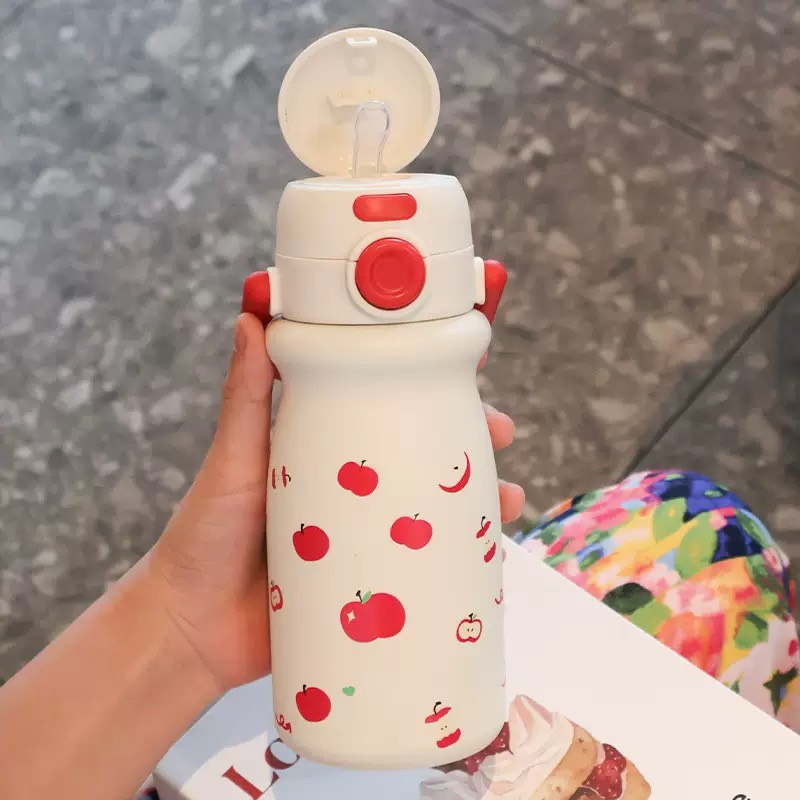 BÌNH NẮP BẬT INOX 316 TÁO ĐỎ 520ML