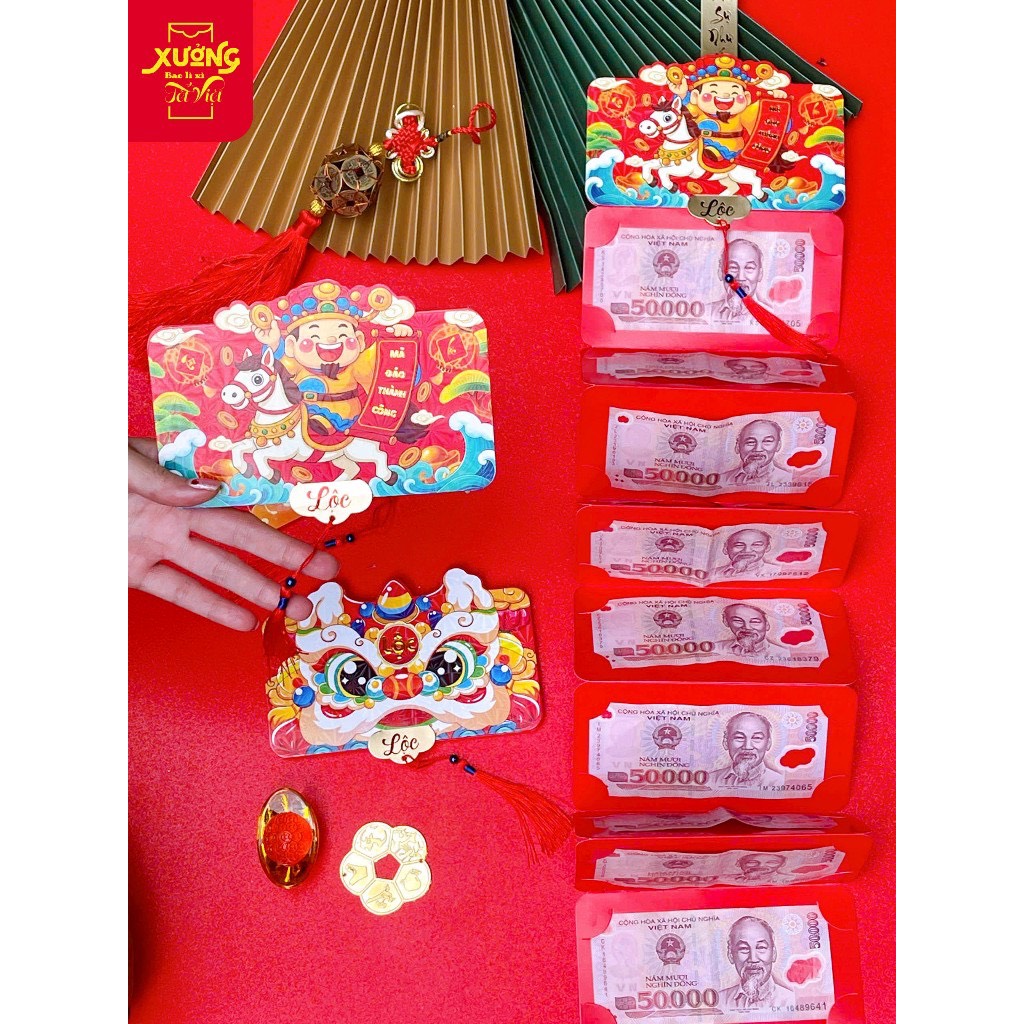 LIXI26-LIXI XẾP NGĂN (10NGĂN)