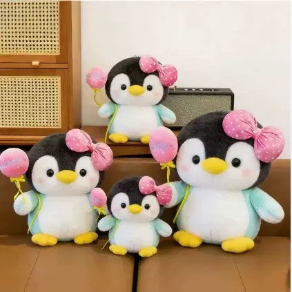 GẤU BÔNG CÁNH CỤT CẦM BÓNG BAY 45CM